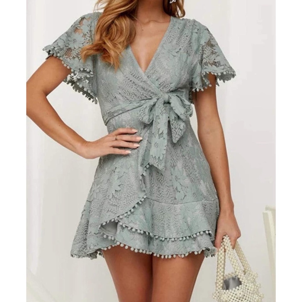 Lace Wrap Dress